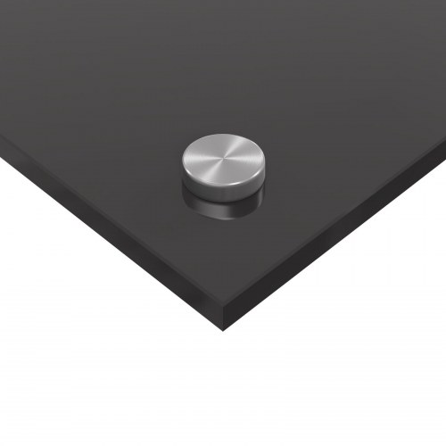 Køkken Backsplash i Mørkegrå - 80x60x0.6 cm Hærdet Glas