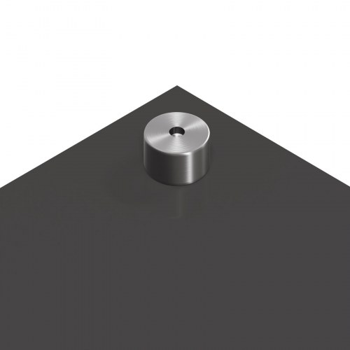 Køkken Backsplash i Mørkegrå - 80x60x0.6 cm Hærdet Glas