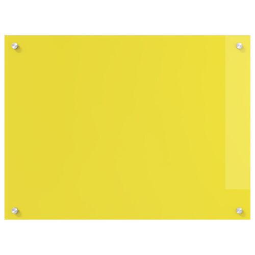 Køkken Bagvæg Gul 80x60x0,6 cm Hærdet Glas
