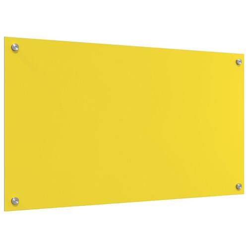 Køkken Bagvæg Gul 90x50x0,6 cm Hærdet Glas