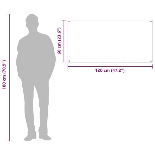Køkken bagvæg Transparent 120x60x0,6 cm Hærdet Glas