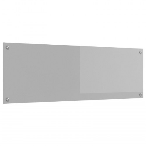 Køkken Backsplash Lys Grå 120x40x0,6 cm Tempereret Glas