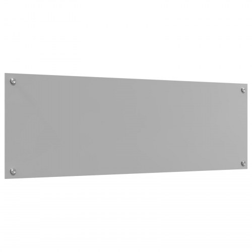 Køkken Backsplash Lys Grå 120x40x0,6 cm Tempereret Glas