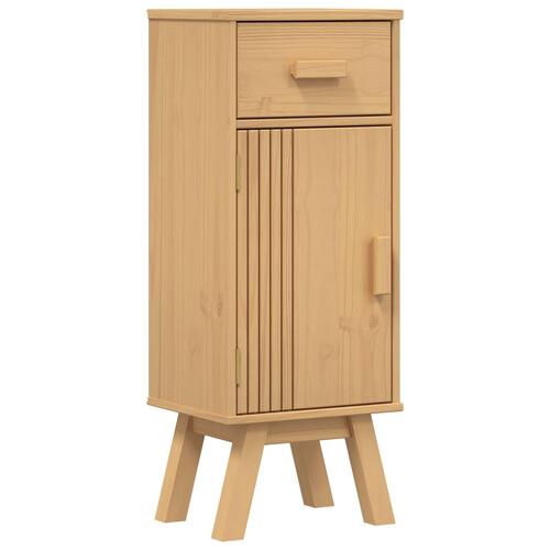 Badeværelse Opbevaringsskab 35x30x90 cm Massivt fyrretræ
