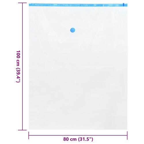 Vakuumopbevaringsposer 20 stk 100x80 cm