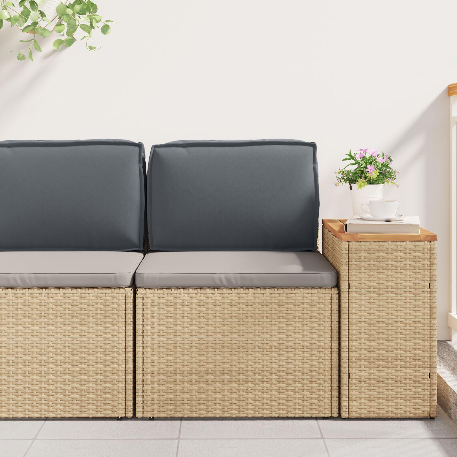 Pallehynde til ryglæn Antracit 50 x 40 x 12 cm Oxford stof
