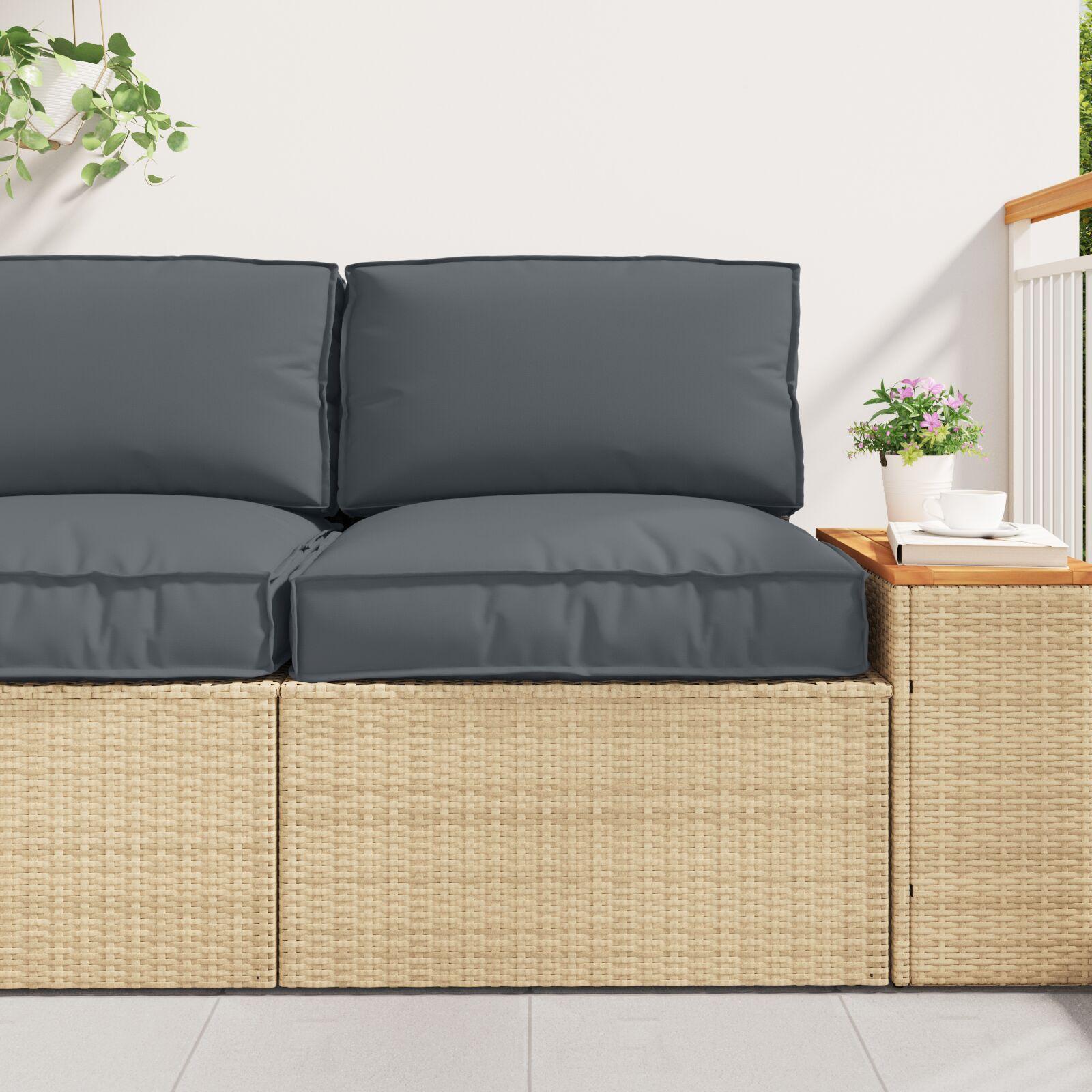 Pallehynde til sæde Antracit 50 x 50 x 12 cm Oxford stof