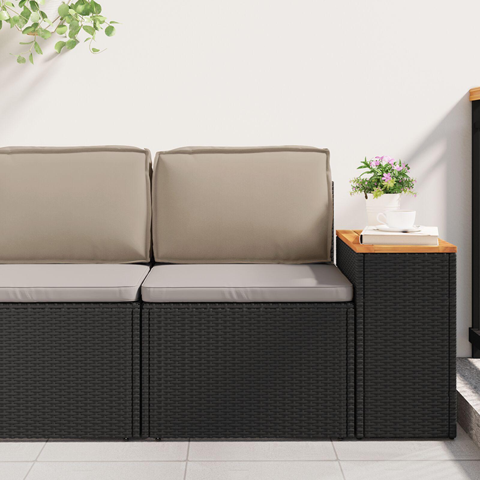 Pallehynde til ryglæn Gråbrun 60 x 40 x 12 cm Oxford stof