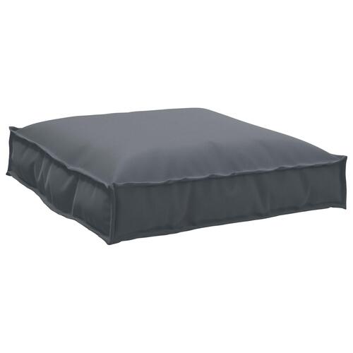 Pallepude til sæde Antracit 70x70x12 cm Oxford Stof