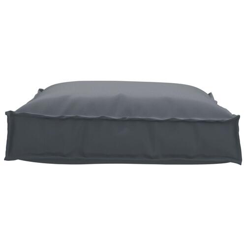 Pallepude til sæde Antracit 70x70x12 cm Oxford Stof