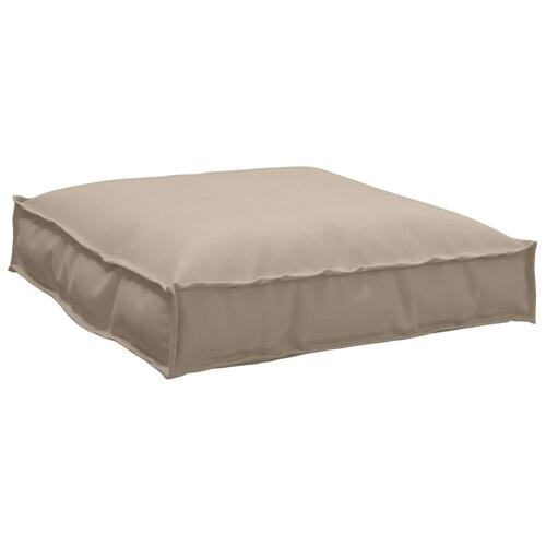 Pallepude til sæde Taupe 70x70x12 cm Oxford stof