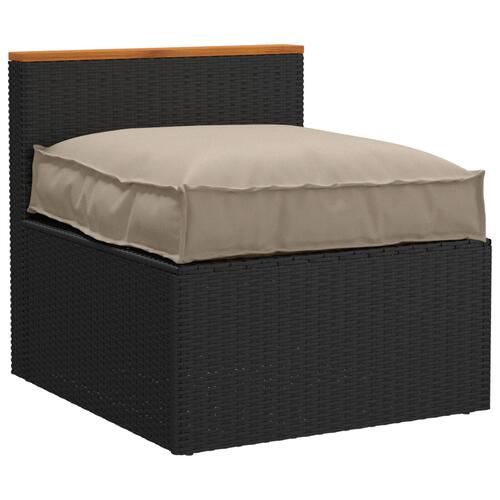 Pallepude til sæde Taupe 70x70x12 cm Oxford stof