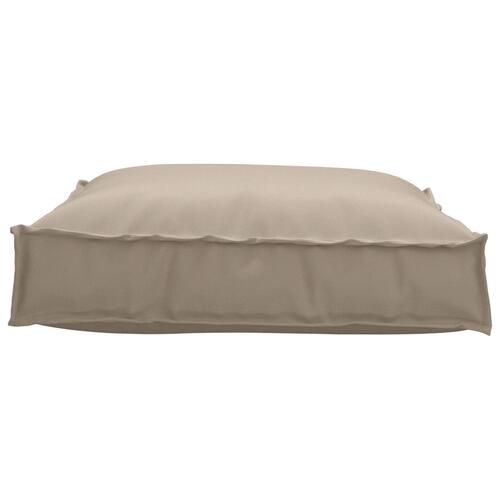 Pallepude til sæde Taupe 70x70x12 cm Oxford stof