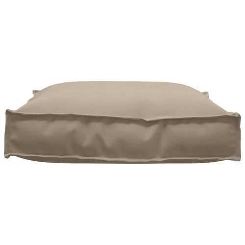 Pallepude til sæde Taupe 70x70x12 cm Oxford stof