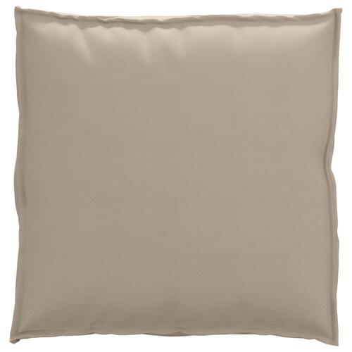 Pallepude til sæde Taupe 70x70x12 cm Oxford stof