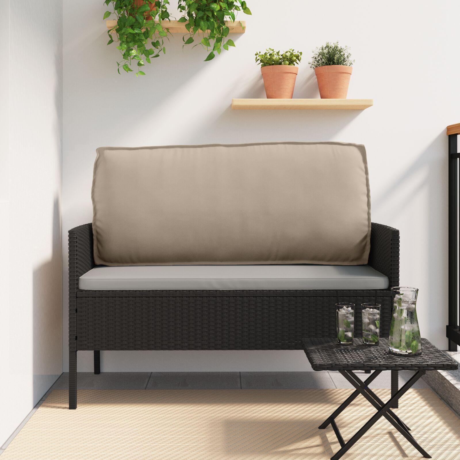 Pallehynde til ryglæn Gråbrun 120 x 40 x 12 cm Oxford stof