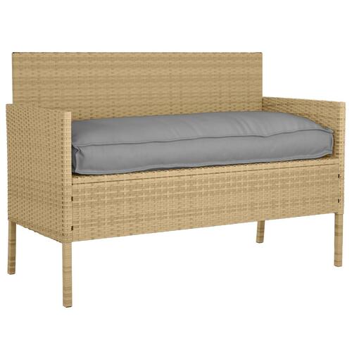 Udendørspude Grå Polyester 120 x 12 x 50 cm Udendørspude