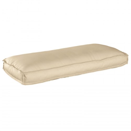 Udendørs Pude Beige Polyester 50 x 120 x 12 cm Aftagelige Betræk