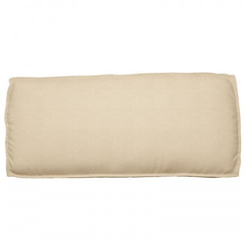 Udendørs Pude Beige Polyester 50 x 120 x 12 cm Aftagelige Betræk