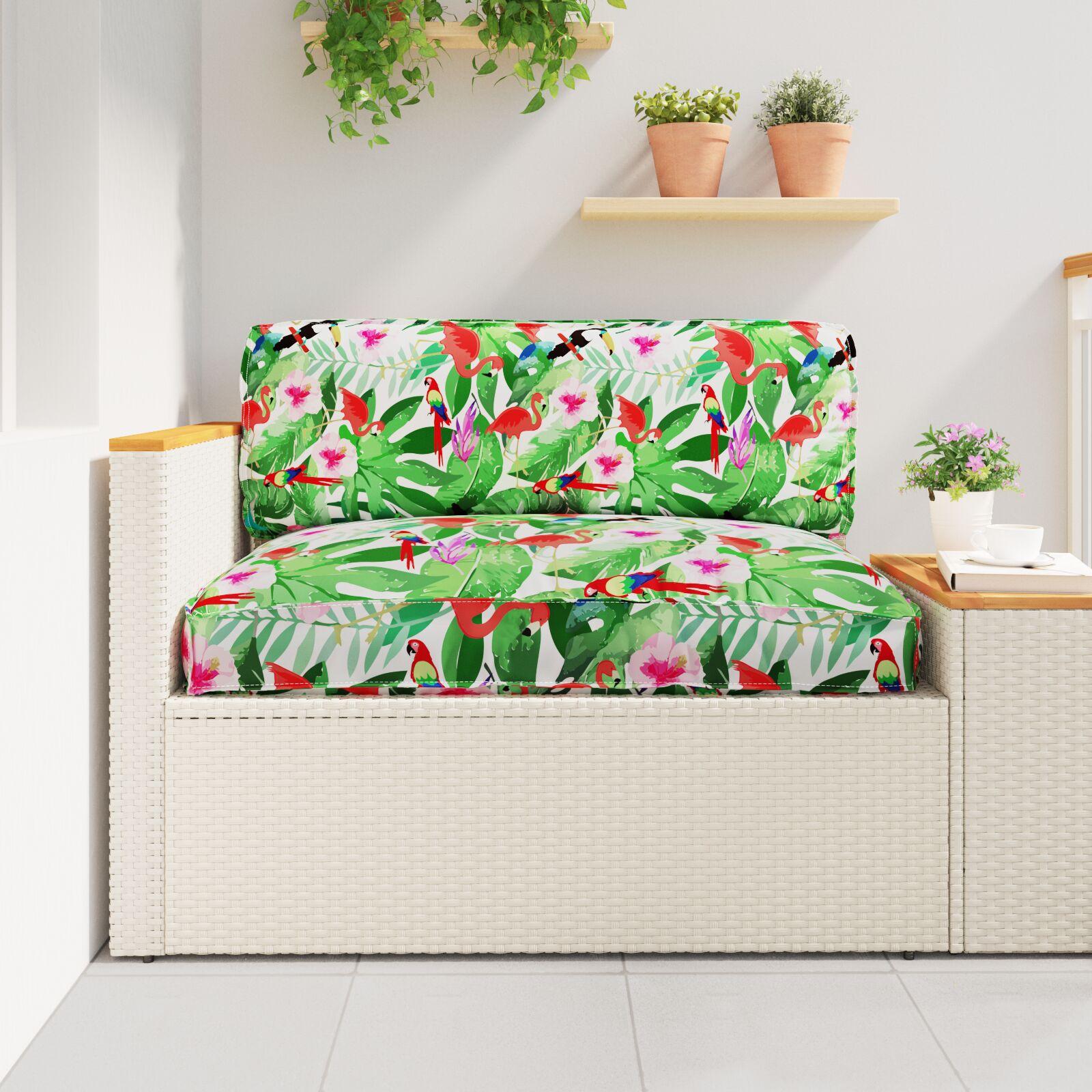Pallehynde til sæde Flerfarvet 120 x 80 x 12 cm Oxford stof