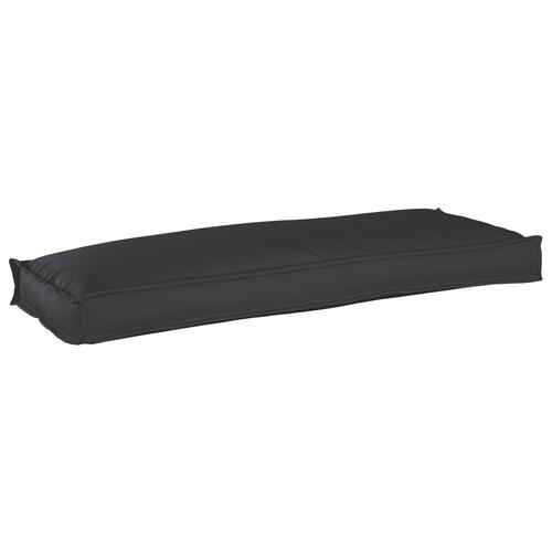 Udendørs Pude Sort Polyester 110 x 40 x 8 cm Pude Rektangulær