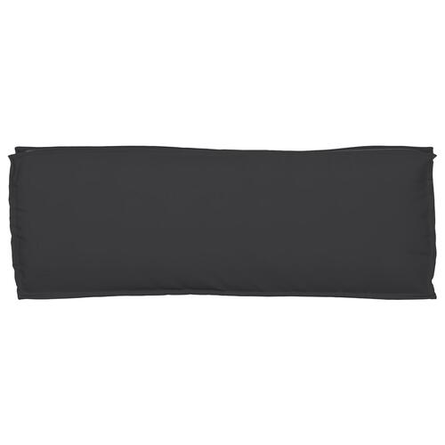 Udendørs Pude Sort Polyester 110 x 40 x 8 cm Pude Rektangulær