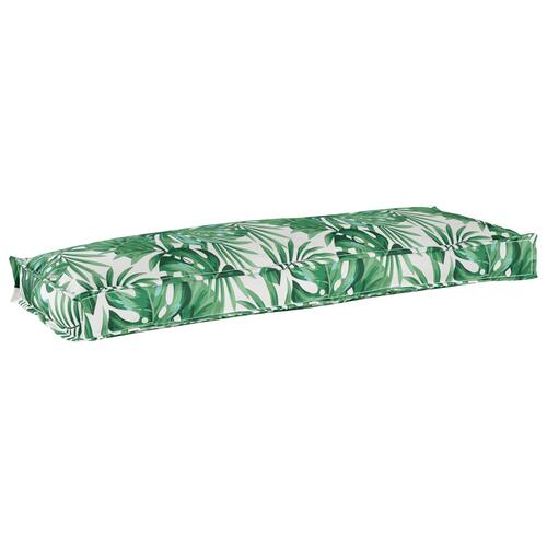 Udendørs Pude Bladmotiv Polyesterstof med skumfyld 110 x 40 x 8 cm