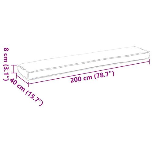 Udendørs pude Beige Polyester 200 cm x 40 cm Udendørs pude