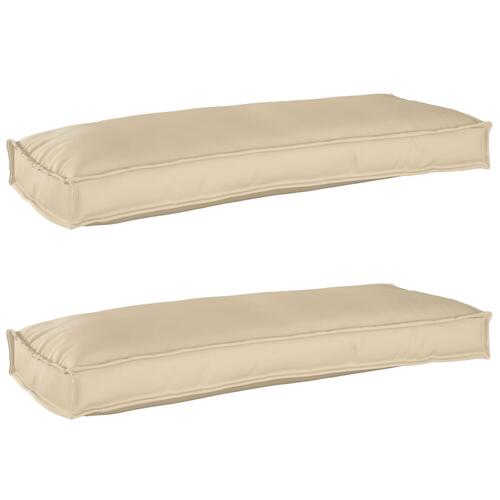 Stol- og Sofapuder Beige Polyester Medium Puder Rektangulære