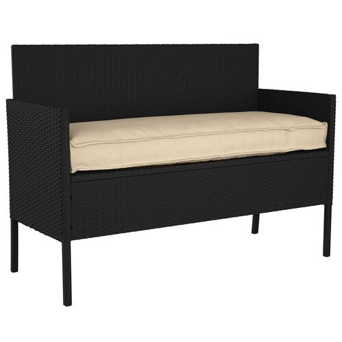 Udendørs pude Beige Polyester Stor Sofa pude Rektangulær