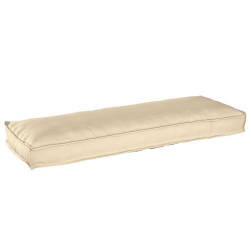 Udendørs pude Beige Polyester Stor Sofa pude Rektangulær