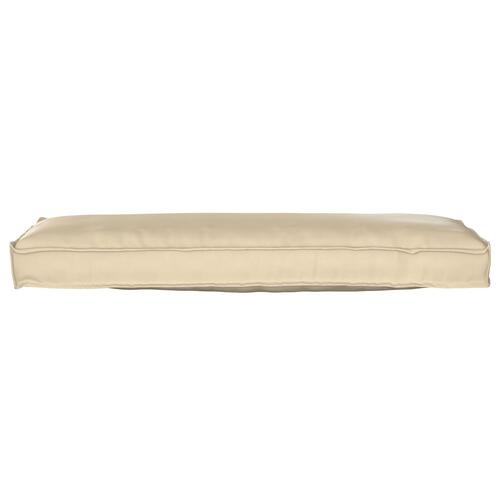 Udendørs pude Beige Polyester Stor Sofa pude Rektangulær