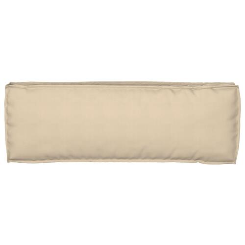 Udendørs pude Beige Polyester Stor Sofa pude Rektangulær