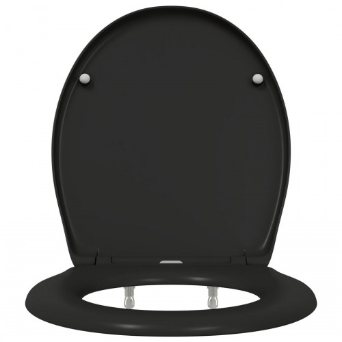 Quick Release Toiletsæde med Blød Lukning Duroplast Sort