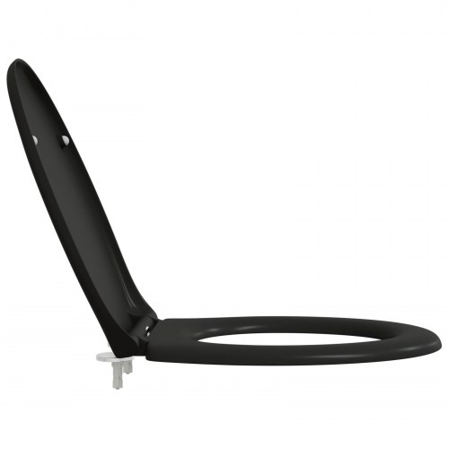 Quick Release Toiletsæde med Blød Lukning Duroplast Sort