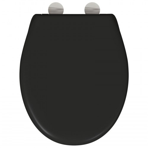 Quick Release Toiletsæde med Blød Lukning Duroplast Sort