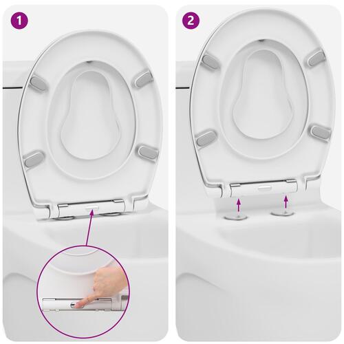 Familie Toiletbræt med Børnesæde Hurtig Udgivelse Duroplast