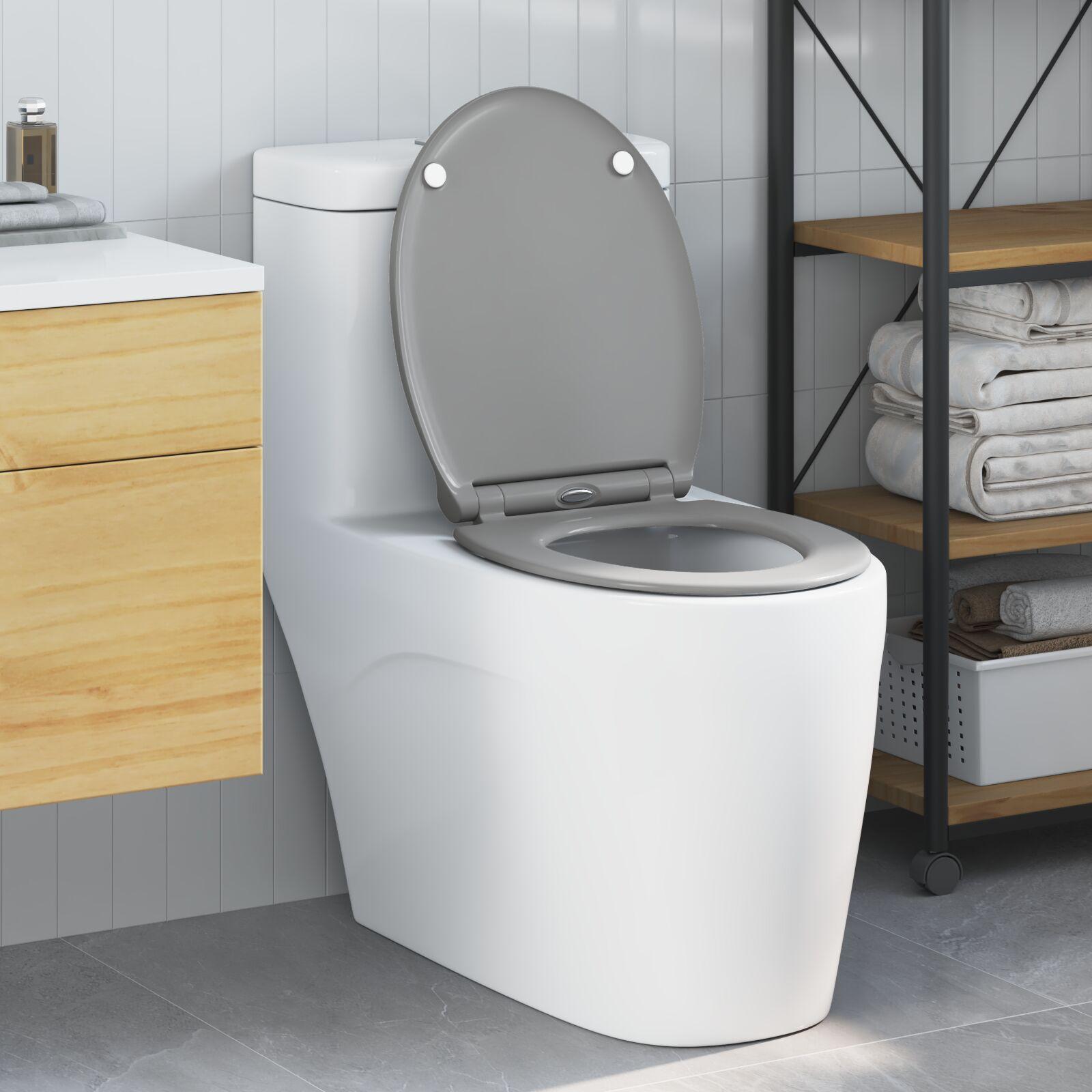 Hurtig Udgivelse Toilet passende til Sæde Grå