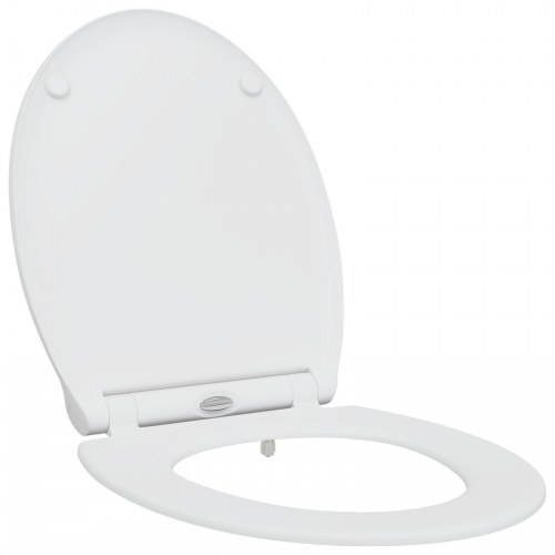 Quick Release Toilet Seat med Blødt Luk Duroplast Hvid