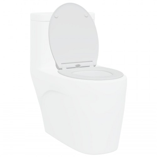Quick Release Toilet Seat med Blødt Luk Duroplast Hvid