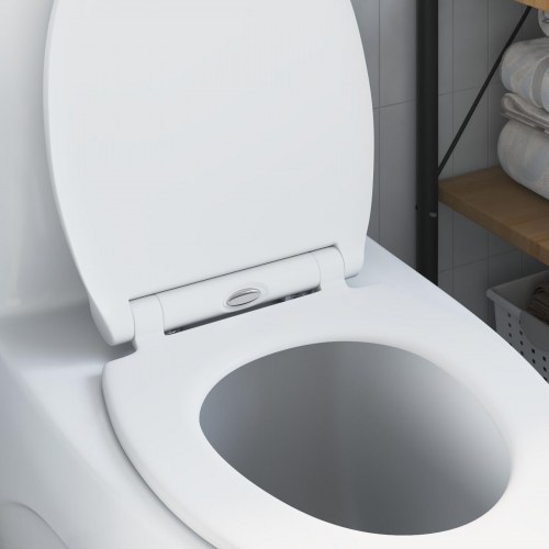 Quick Release Toilet Seat med Blødt Luk Duroplast Hvid