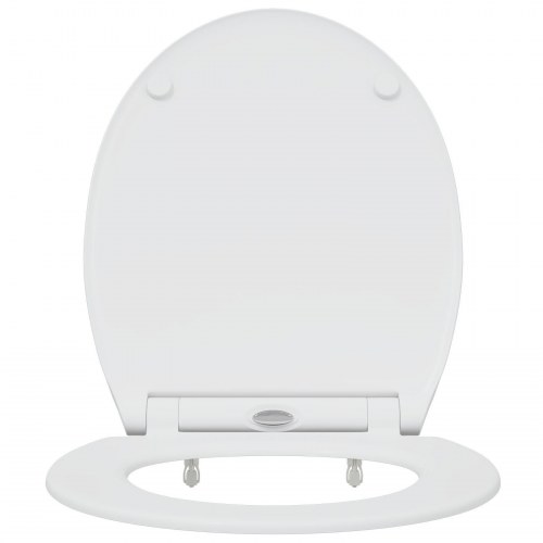 Quick Release Toilet Seat med Blødt Luk Duroplast Hvid