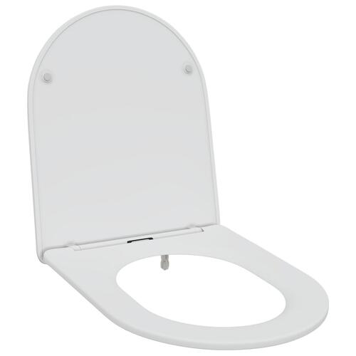 Quick Release Toilet Sæde med Blød Lukning Duroplast Hvid