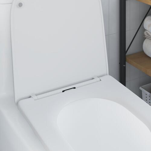 Quick Release Toilet Sæde med Blød Lukning Duroplast Hvid