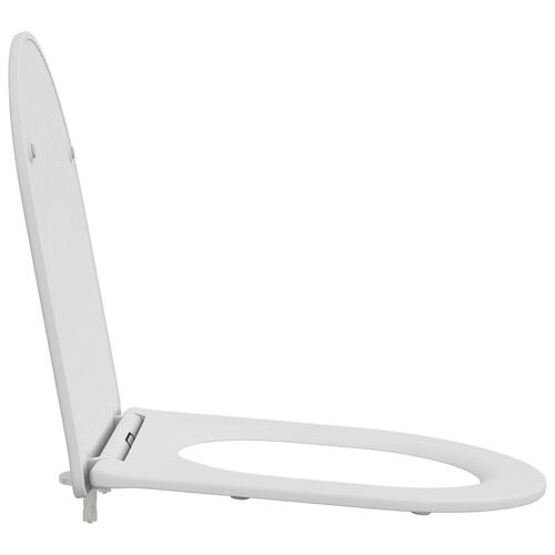 Quick Release Toilet Sæde med Blød Lukning Duroplast Hvid