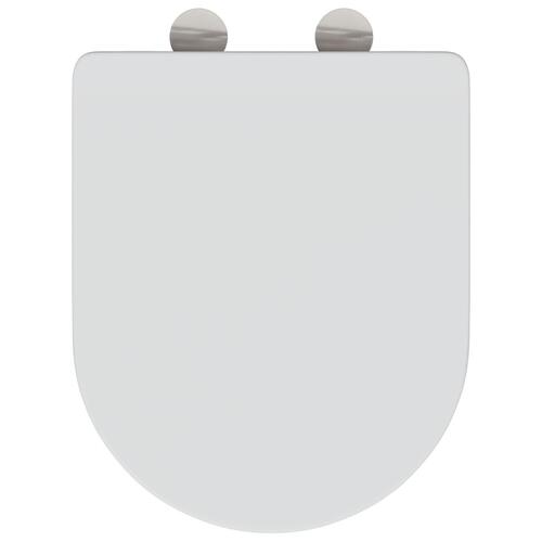 Quick Release Toilet Sæde med Blød Lukning Duroplast Hvid