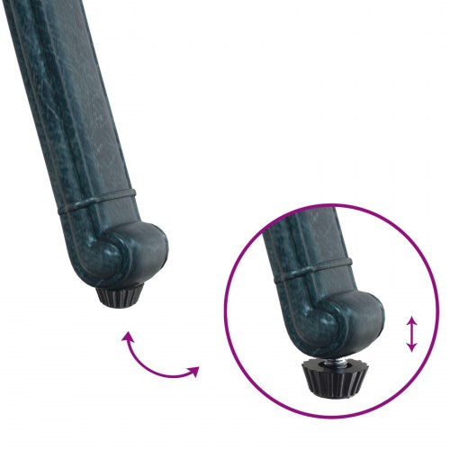 Havestole 2 stk Grøn Støbejern