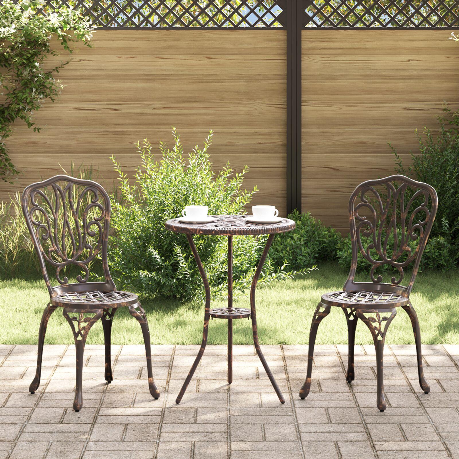 Have Bistro Sæt 3 stk Bronze Aluminium