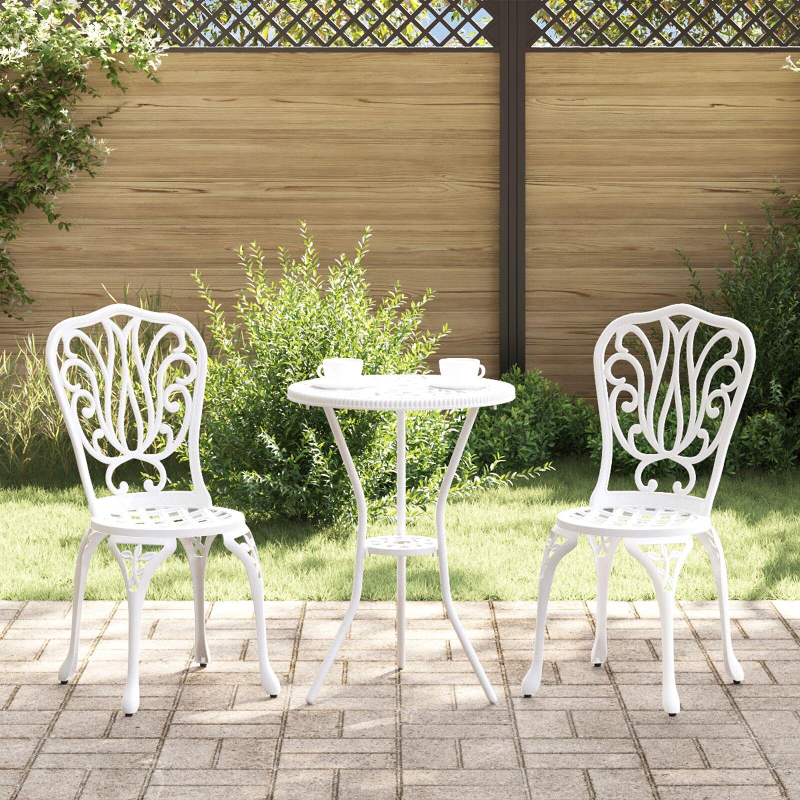 Have Bistro Sæt 3 stk Hvid Aluminium