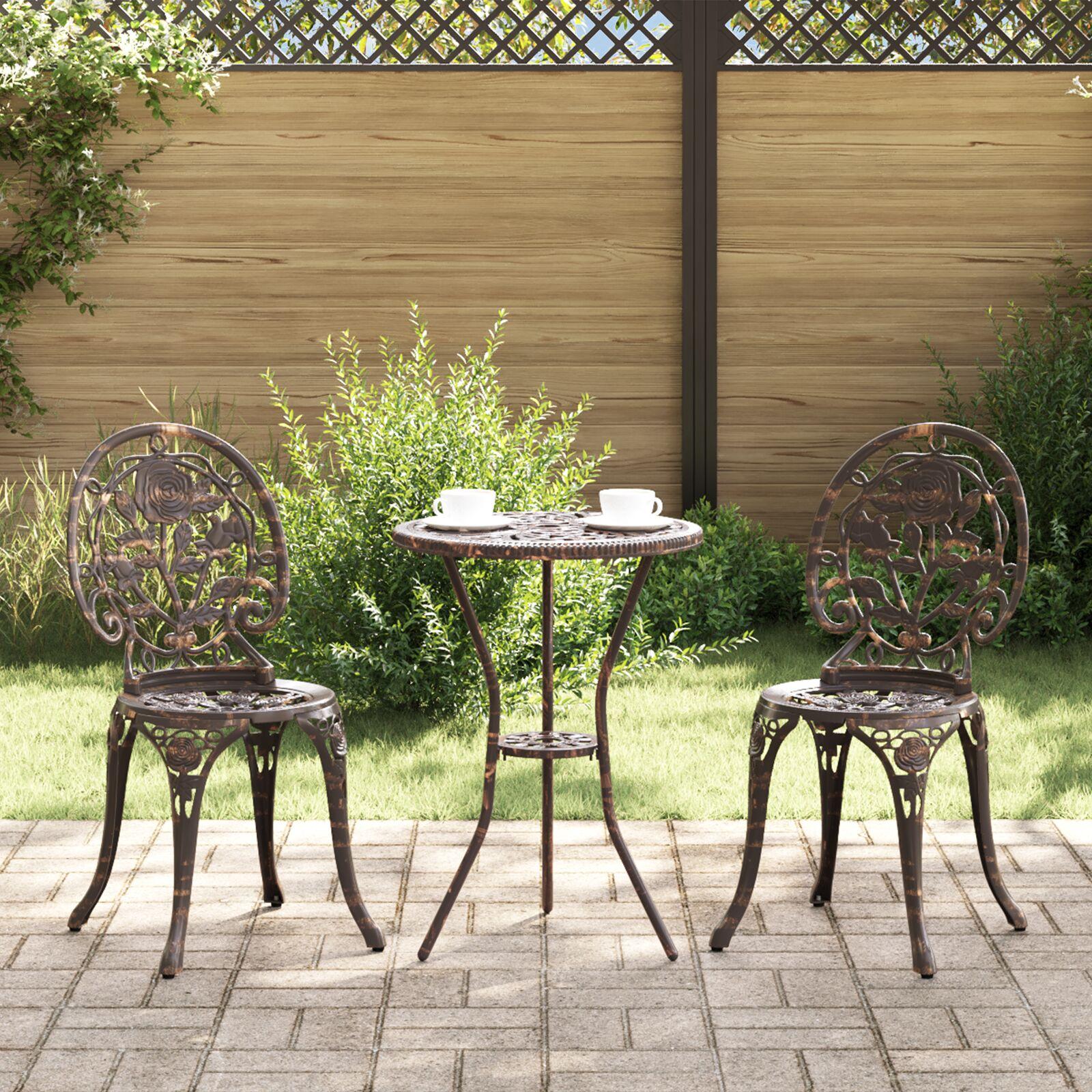 Have Bistro Sæt 3 stk Bronze Aluminium